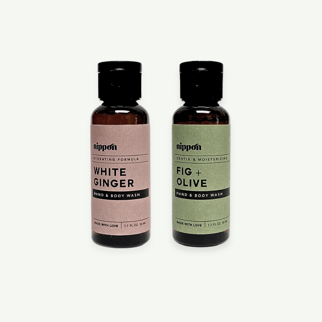 Nippon Daily Botanicals Hand and Body Wash 50ml Sampler Duo (FO/WG)