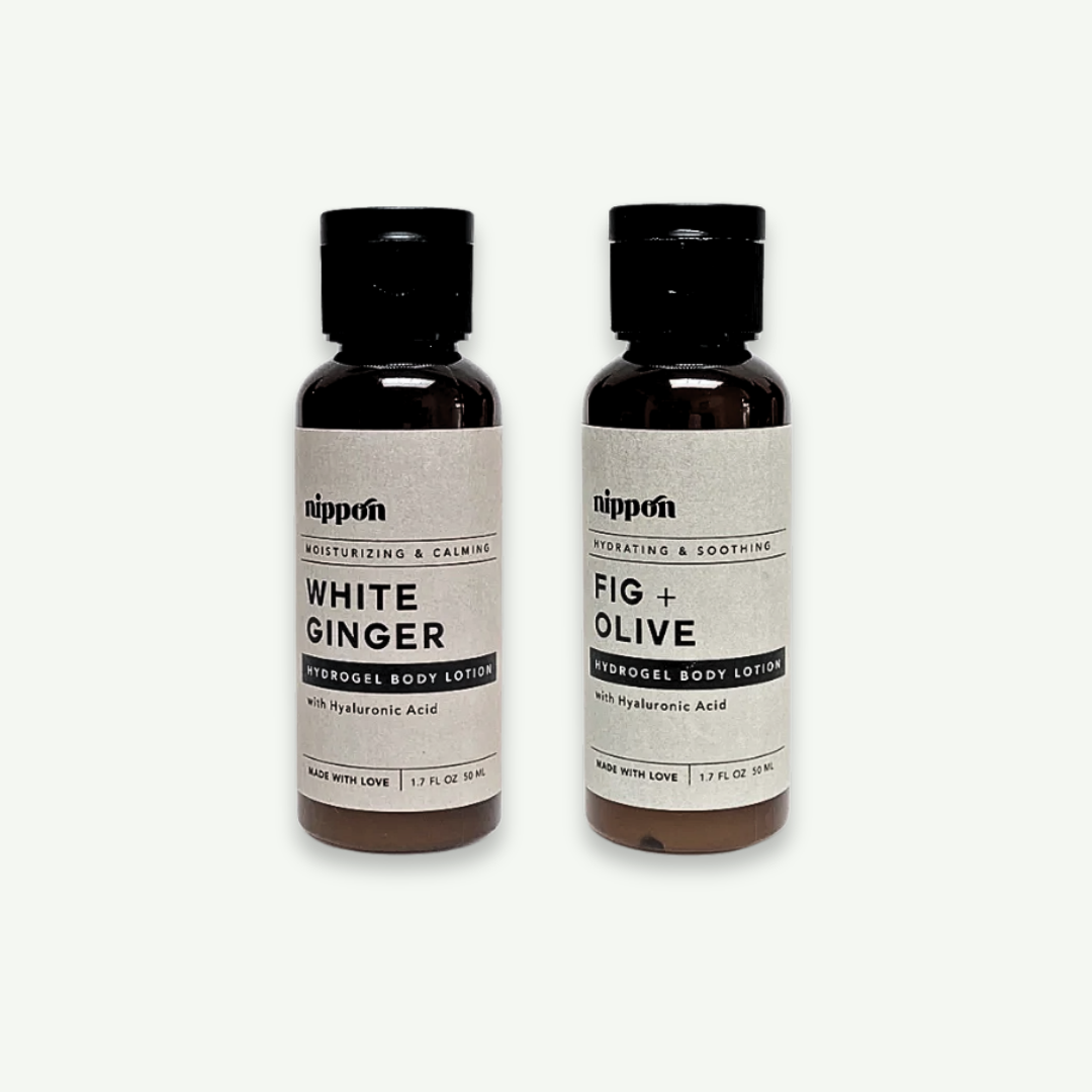 Nippon Daily Botanicals Hydrogel Lotion 50ml Sampler Duo (FO/WG)