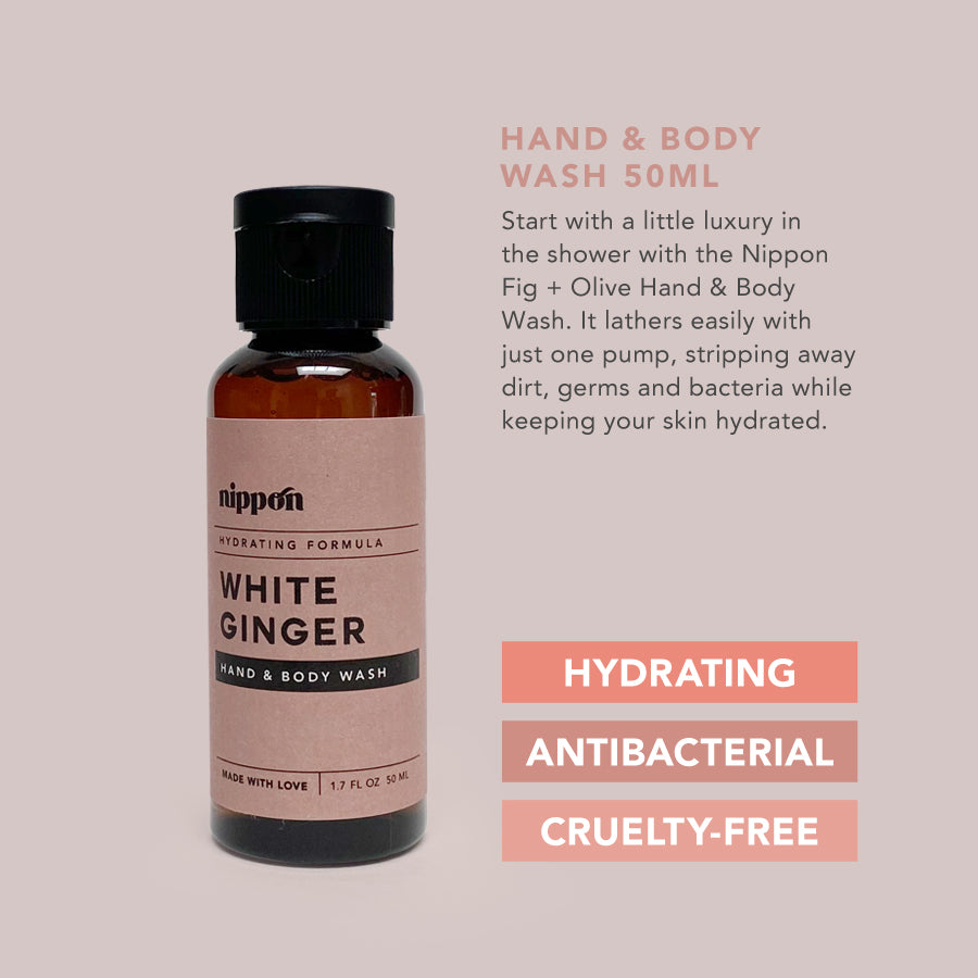 White Ginger Hand & Body Wash 50ml