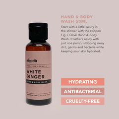 White Ginger Hand & Body Wash 50ml