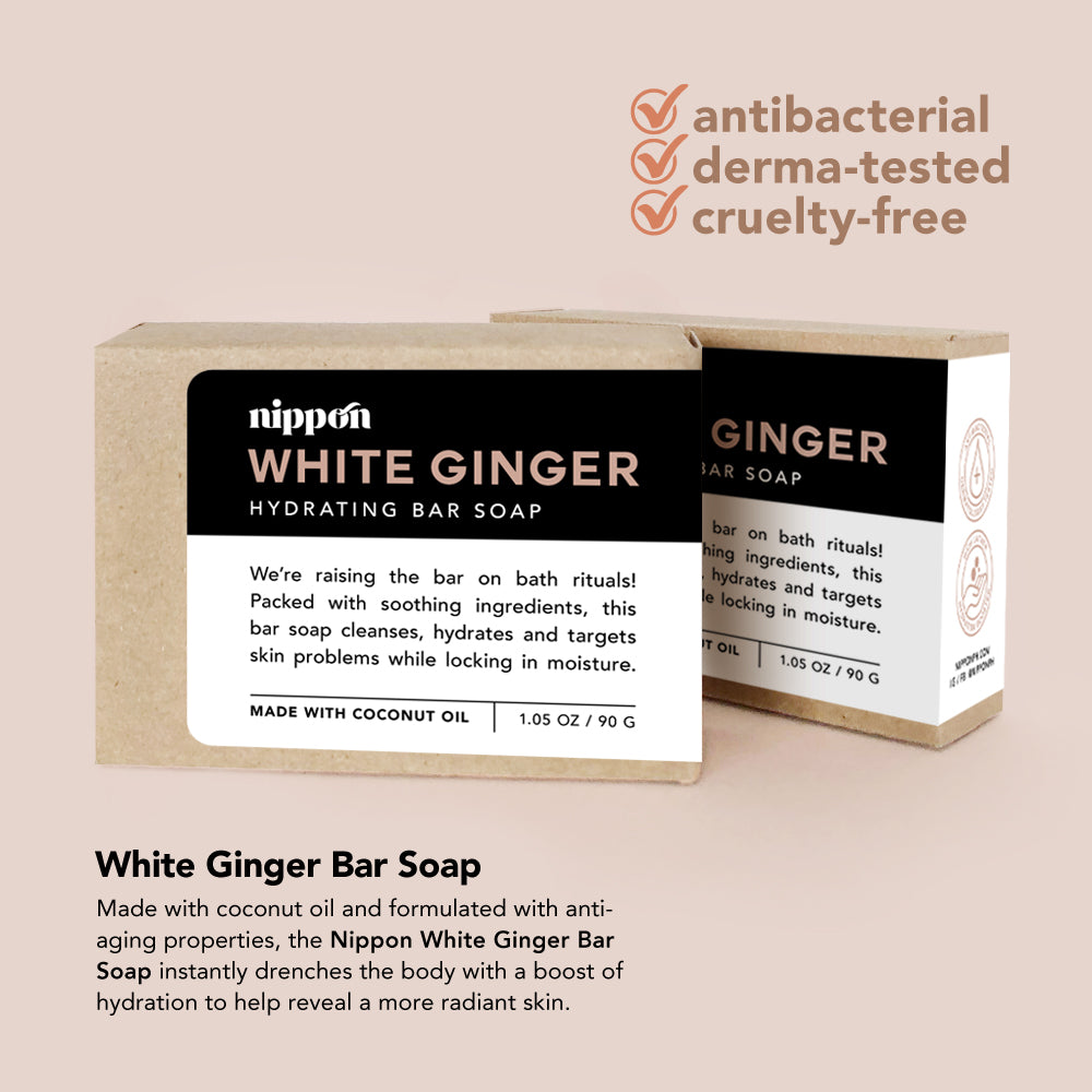 White Ginger Bar Soap 90g