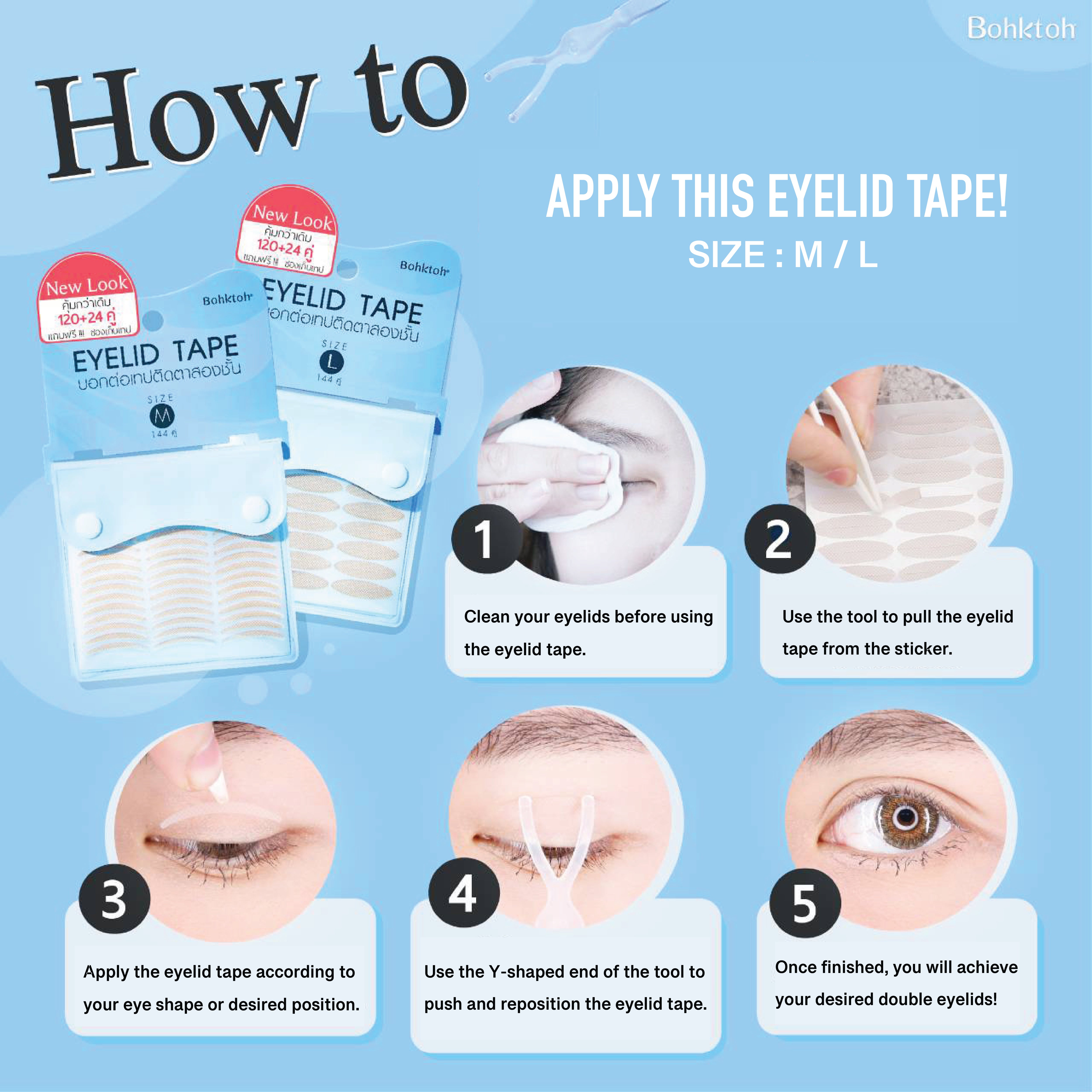 Bohktoh Eyelid Tape Large
