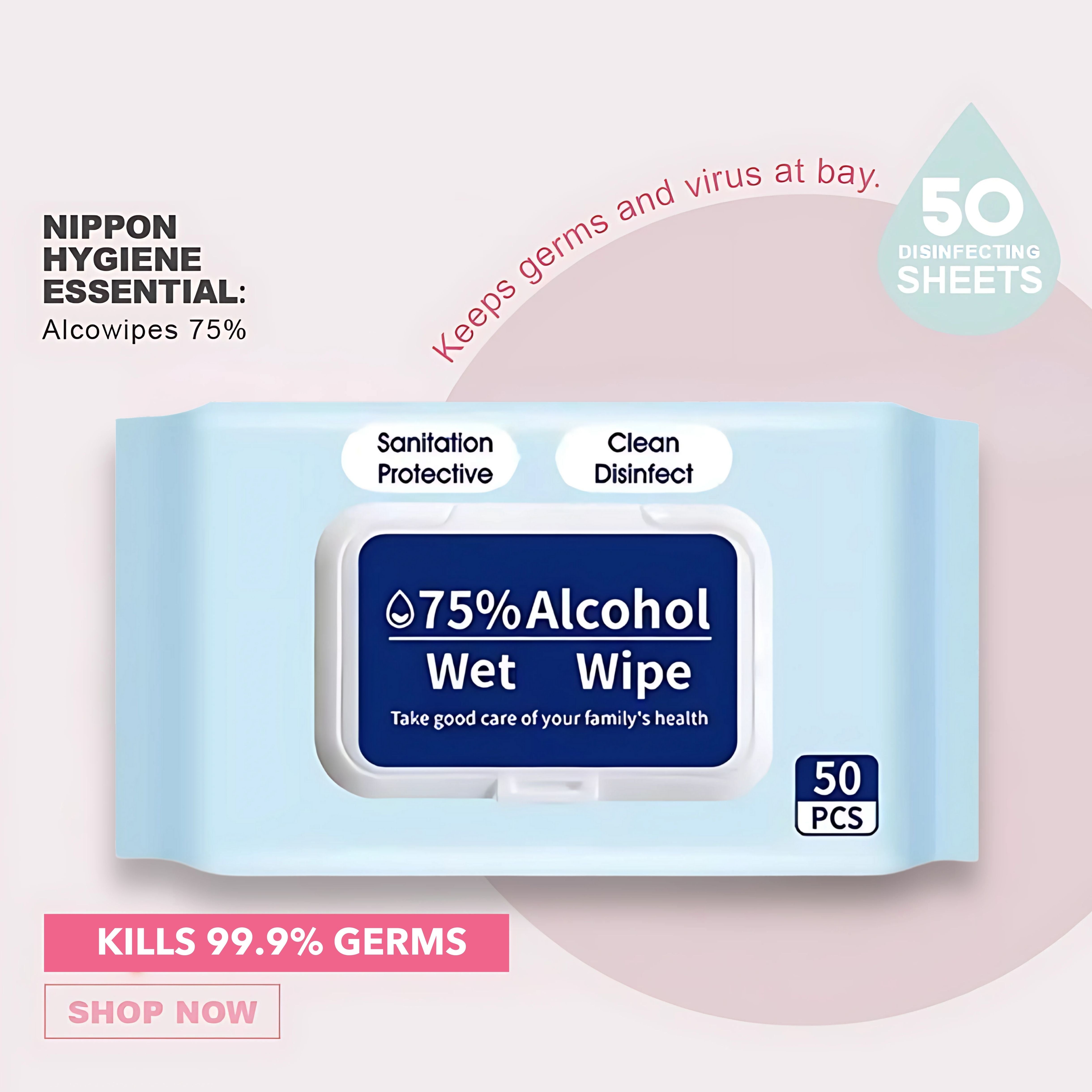 Alcowipes 75% Trio