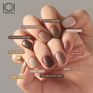 tenten nails TenTen Mocha Brown S19